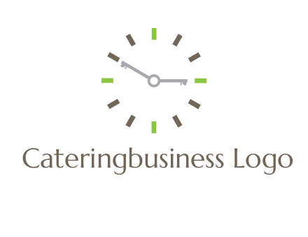 keys in clock rental logo