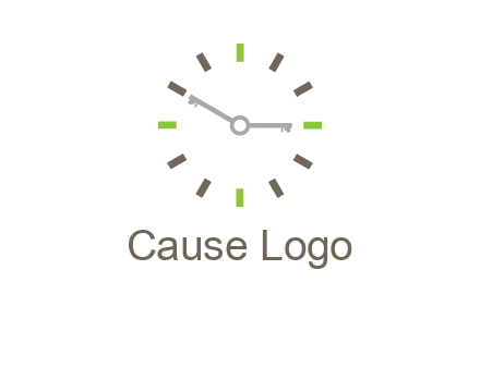 keys in clock rental logo