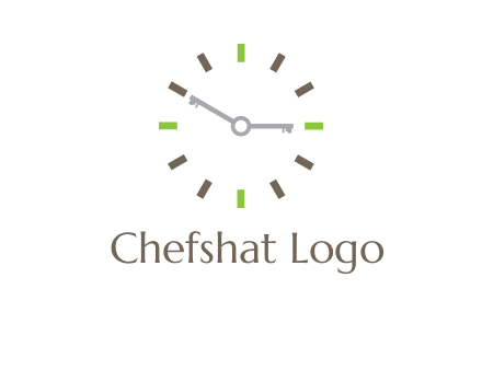 keys in clock rental logo