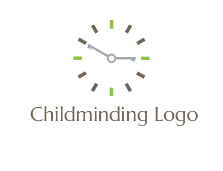 keys in clock rental logo