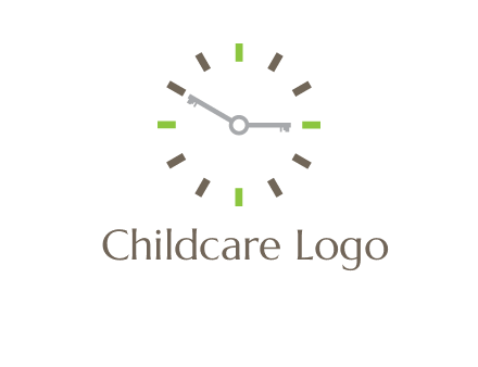 keys in clock rental logo