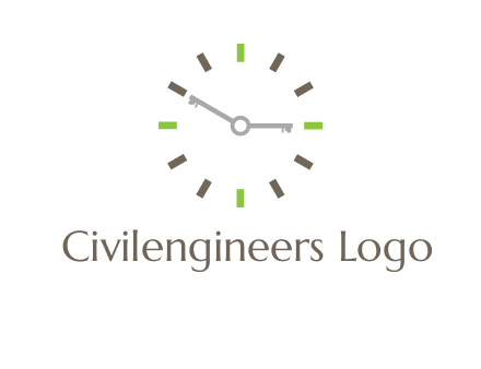 keys in clock rental logo