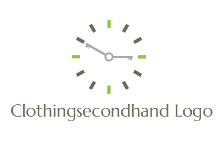 keys in clock rental logo