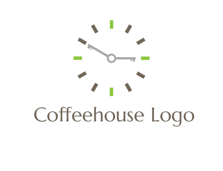 keys in clock rental logo