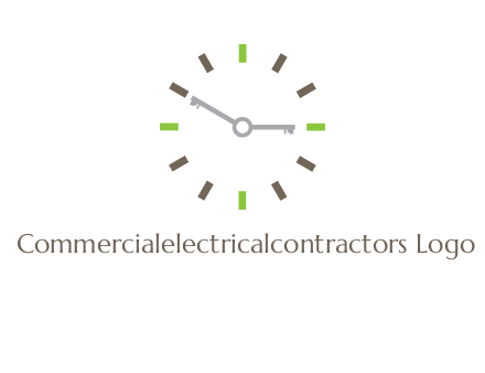 keys in clock rental logo