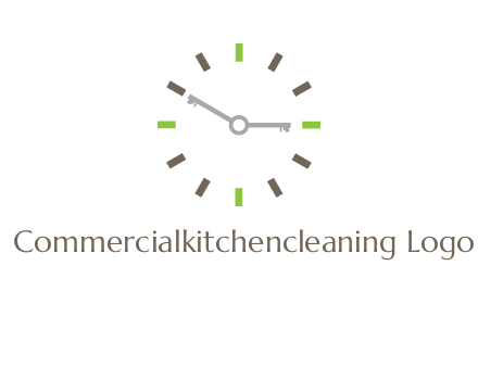 keys in clock rental logo