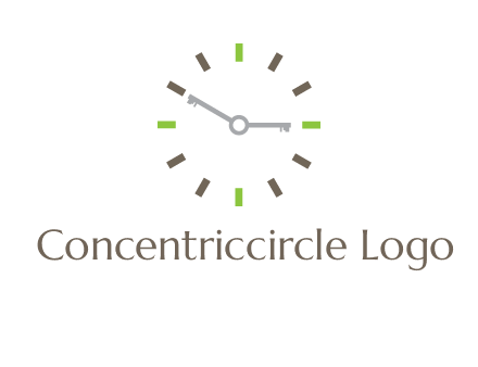 keys in clock rental logo