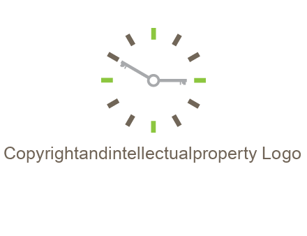 keys in clock rental logo