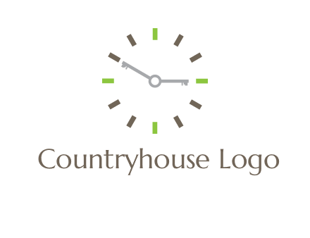 keys in clock rental logo