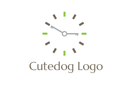 keys in clock rental logo
