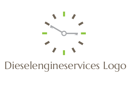 keys in clock rental logo
