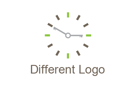 keys in clock rental logo