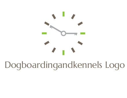 keys in clock rental logo