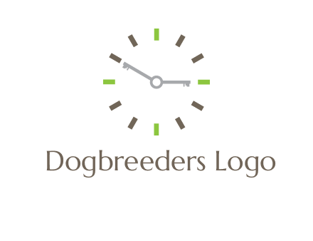 keys in clock rental logo