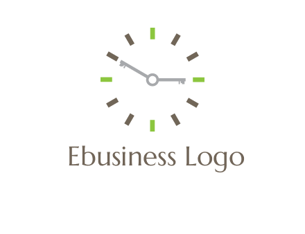keys in clock rental logo
