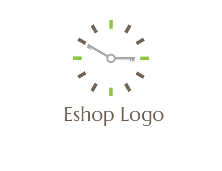 keys in clock rental logo