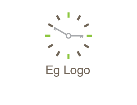 keys in clock rental logo