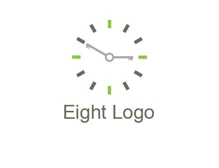 keys in clock rental logo