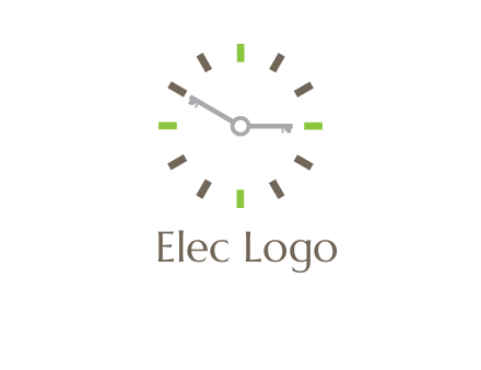 keys in clock rental logo