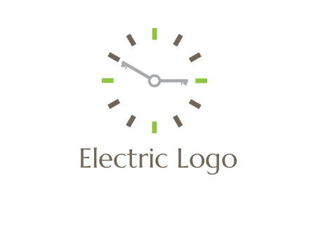 keys in clock rental logo