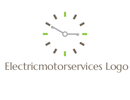 keys in clock rental logo
