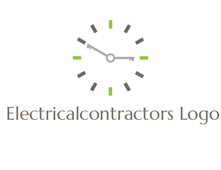 keys in clock rental logo