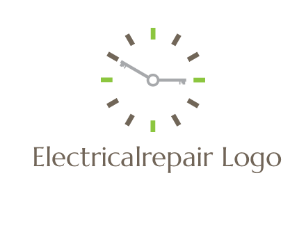 keys in clock rental logo