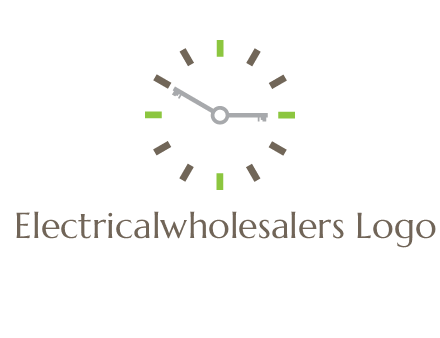 keys in clock rental logo