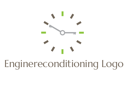 keys in clock rental logo