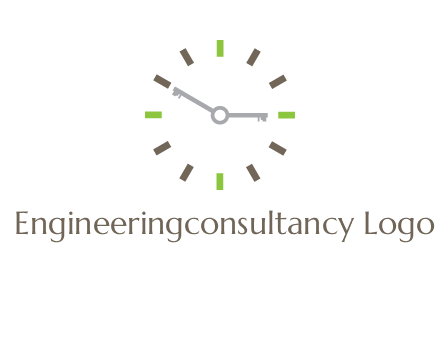keys in clock rental logo