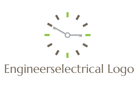 keys in clock rental logo
