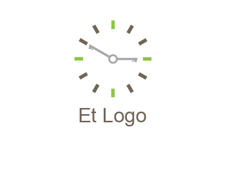 keys in clock rental logo