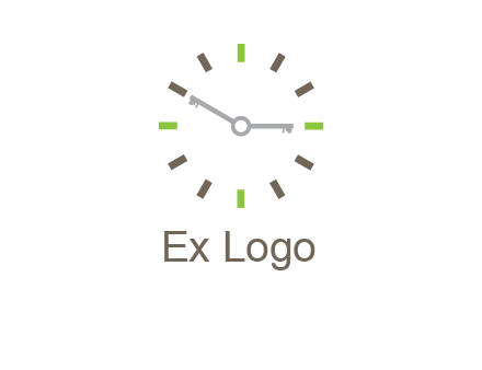 keys in clock rental logo