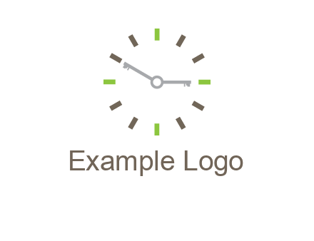 keys in clock rental logo