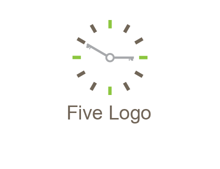 keys in clock rental logo