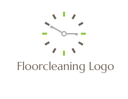 keys in clock rental logo