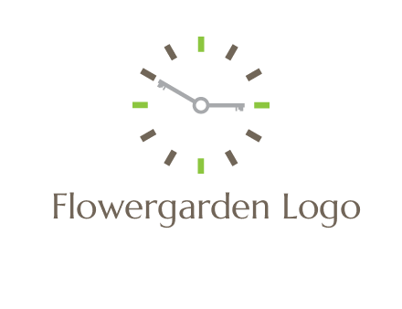 keys in clock rental logo