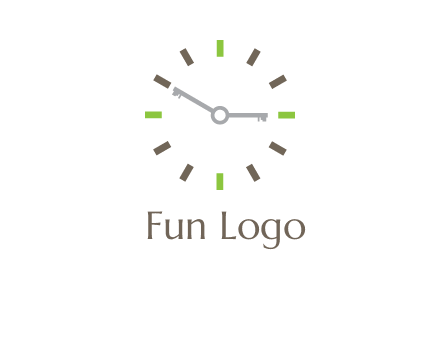 keys in clock rental logo