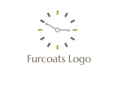 keys in clock rental logo