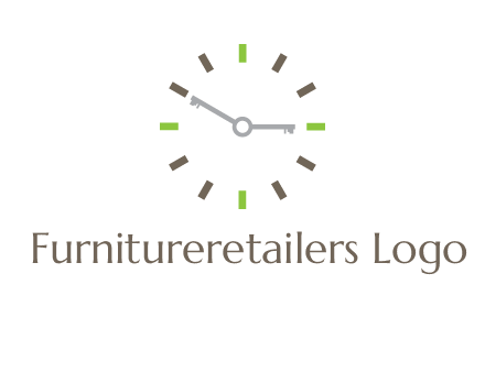keys in clock rental logo