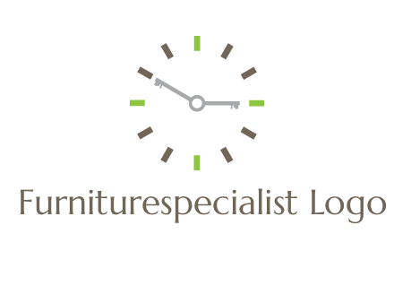 keys in clock rental logo