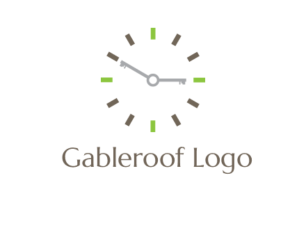 keys in clock rental logo