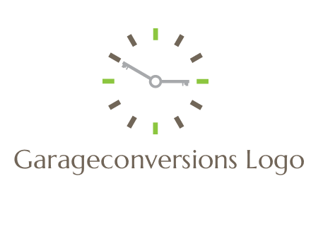 keys in clock rental logo