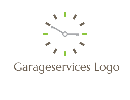 keys in clock rental logo