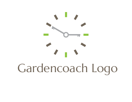 keys in clock rental logo