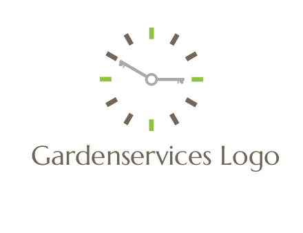 keys in clock rental logo