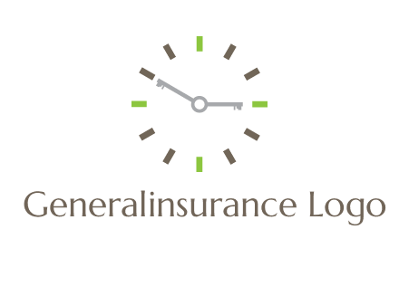 keys in clock rental logo