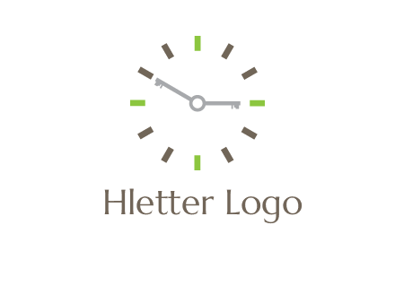 keys in clock rental logo