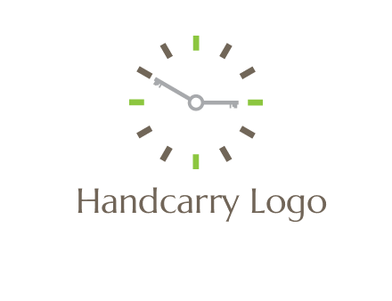 keys in clock rental logo