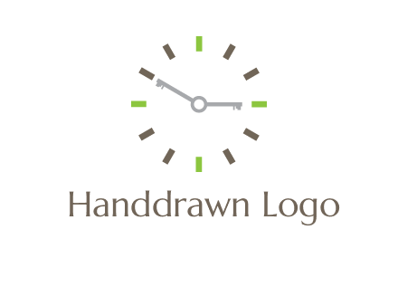 keys in clock rental logo